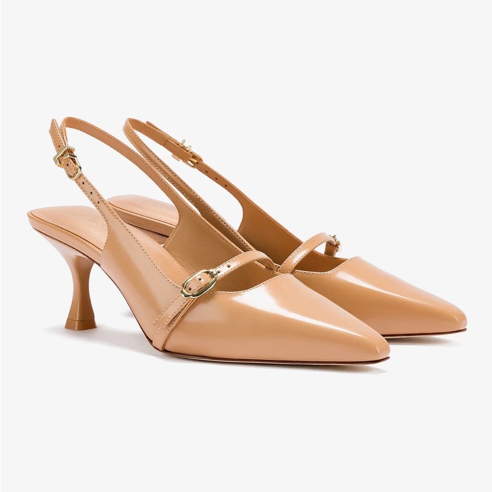 Larroudé Ines Pump In Tan Leather